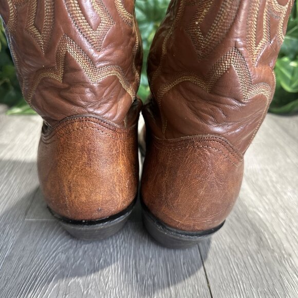 Mens Nocona Jackpot Brown Round Toe Leather Western Boots D8825 Sz 9 D main image 4